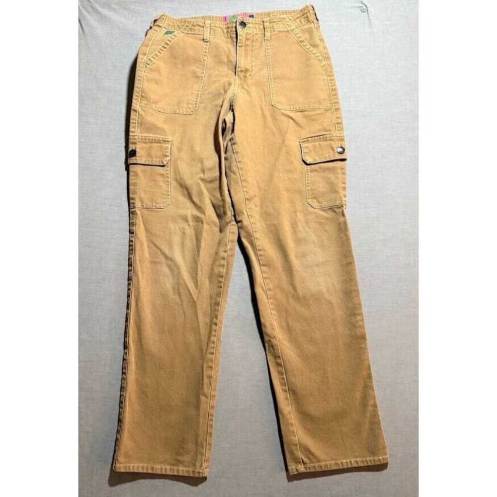 Empyre Cargo Jeans Mens 7 Beige Denim Straight Pocket Men‎ 30X28.